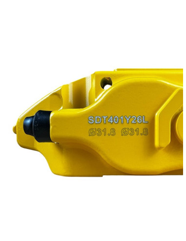 Pinza De Freno Sdt De 4 Pistones ( Izquierda ) Color Amarillo