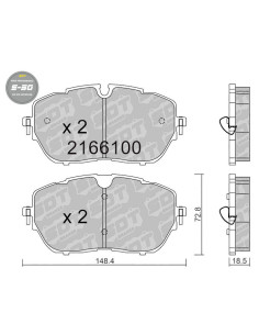 Pastillas delanteras High Performance S50 CITROEN C5 AIRCROSS C5 X DS 4 II DS 7 OPEL ASTRA L PEUGEOT 3008 II 308 II III 508 II