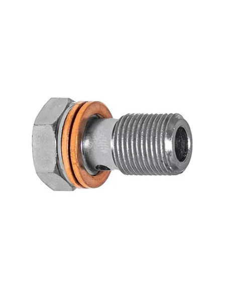 Racor tornillo banjo en acero 12x100 Longitud 28mm