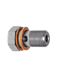 Racor tornillo banjo en acero 12x100 Longitud 28mm