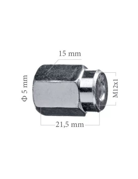 FEMALE 12x100 BRAKE PIPE NUT FITTING TUBE 4.75MM
