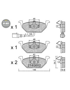 PASTILLAS DE FRENO DELANTERAS HIGH PERFORMANCE S50 AUDI A1 A3 SEAT ALTEA IBIZA III IV V LEON 1M 1P MII SKODA FABIA VW GOLF IV V