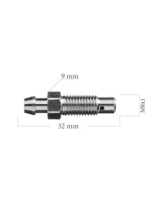 TORNILLO SANGRADOR PURGADOR DE ACERO M8x100 Longitud 32 mm 2