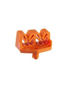 Brake pipe holder clip double 4,8 - 8 mm