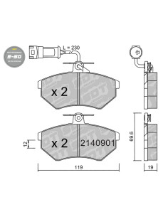 FRONT HIGH PERFORMANCE BRAKEPADS S50 SEAT CORDOBA IBIZA MK2 VW CORRADO GOLF MK2 MK3 VENTO