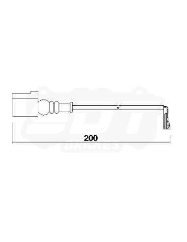 SENSOR DESGASTE DELANTERO AUDI TTS (ref 21102500 25102500RT)