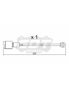 SENSOR DE DESGASTE TRASERO BMW (ref 2149300)