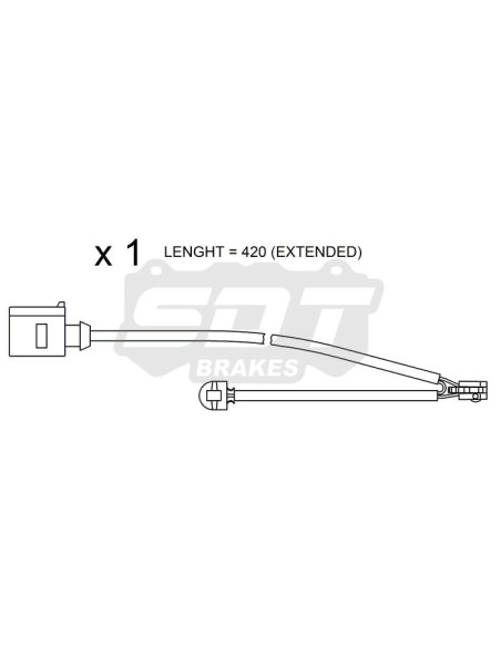 SENSOR DESGASTE DELANTERO CUPRA Pack Performance Brembo (ref 2144405 2544405RS)