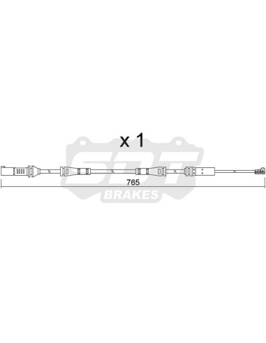 SENSOR DE DESGASTE DELANTERO BMW M2 G42 M3 G20 M4 G22 (ref. 21103200+ 25103200RS 25103200RR)