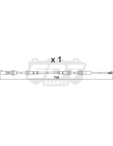 SENSOR DE DESGASTE DELANTERO BMW M2 G42 M3 G20 M4 G22 (ref. 21103200+ 25103200RS 25103200RR)