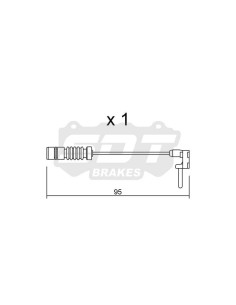 Sensor de desgaste delantero para MERCEDES BENZ