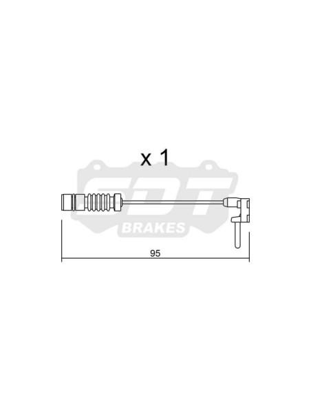 Sensor de desgaste delantero para MERCEDES BENZ