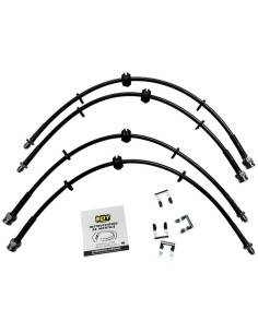 Juego de 4 latiguillos metalicos flexibles para FIAT DUCATO 290 (2014-) Autocaravana Camper
