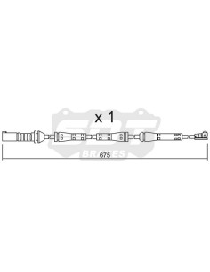 Front Wearing indicator for BMW 1 series F20 F21 2 series F23 F22 F87 3 series F30 F80 F34 F31 4 series F33 F83 F36