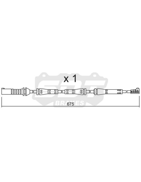 Front Wearing indicator for BMW 1 series F20 F21 2 series F23 F22 F87 3 series F30 F80 F34 F31 4 series F33 F83 F36