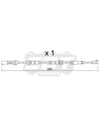 Sensor de desgaste trasero BMW M2 G42 M3 G20 M4 G22 (ref. 2133900)