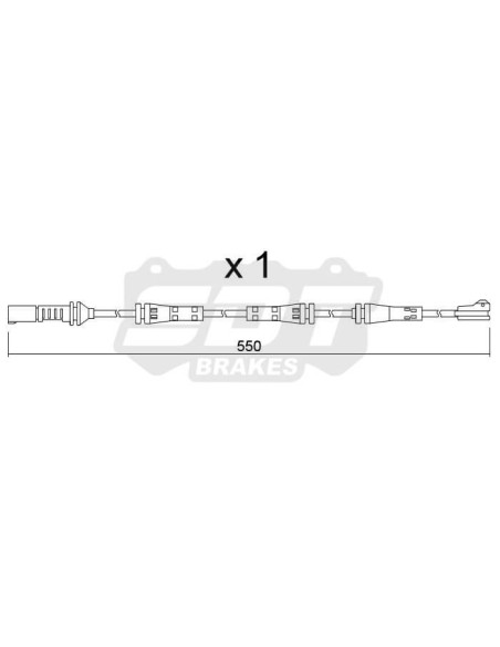 Sensor de desgaste trasero BMW M2 G42 M3 G20 M4 G22 (ref. 2133900)