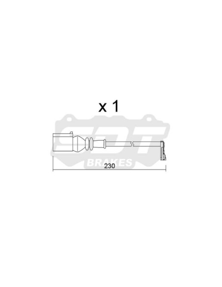 Front wearing indicator for MAN TGE  VW CRAFTER GRAND CALIFORNIA MULTIVAN T7