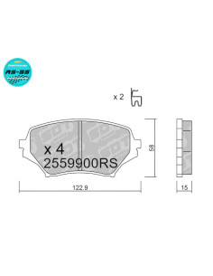 Pastillas delanteras racing S55 MAZDA MX5 NC