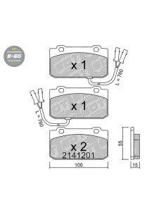 FRONT HIGH PERFORMANCE BRAKEPADS S50 ALFA ROMEO 33 ARNA NISSAN CHERRY N12