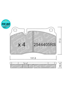 Pastillas delanteras Racing RS55 CUPRA ATECA FORMENTOR LEON KL1 SEAT LEON CUPRA 5F PACK PERFORMANCE