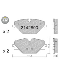 Pastillas traseras S50 LAND ROVER Range Rover Sport III L461 LAND ROVER Range Rover V L460