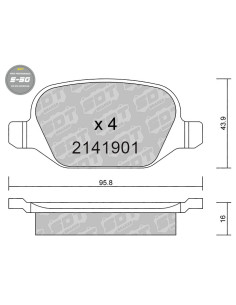 PASTILLAS DE FRENO TRASERAS HIGH PERFORMANCE S50 ALFA ROMEO 147 156 GT FIAT LINEA LANCIA LYBRA