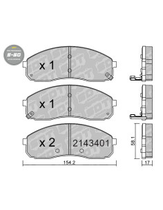 PASTILLAS DE FRENO DELANTERAS HIGH PERFORMANCE S50 KIA CARNIVAL II