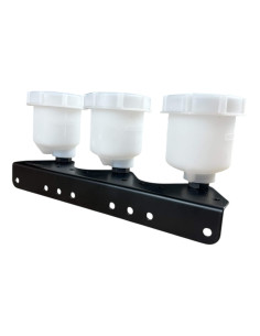 Triple brake fluid reservoir with metal bracket - Motorsport, rally, drift 2