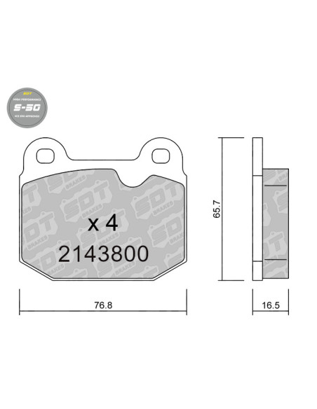 PASTILLAS DE FRENO HIGH PERFORMANCE S50 LOTUS ESPRIT ELISE OPEL MANTA B REKORD NISSAN 350Z