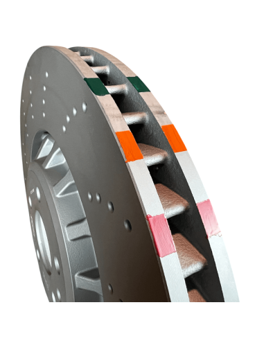 Discos Delanteros Sport OEM+ 2P Series (Perforado) Ø357 Audi S3 8Y CUPRA Leon VZ VW Golf 8 R Tiguan R 4motion