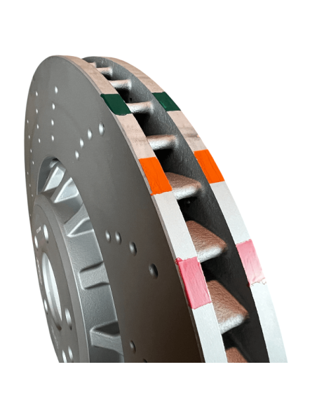 Discos de travão dianteiros Sport SDT OEM+ 2P Series (Perfurados) Ø357 Audi RS3 8Y RS Q3 F3 CUPRA Formentor VZ5 (copia)