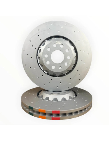 Discos de travão dianteiros Sport SDT OEM+ 2P Series (Perfurados) Ø357 Audi RS3 8Y RS Q3 F3 CUPRA Formentor VZ5 (copia)