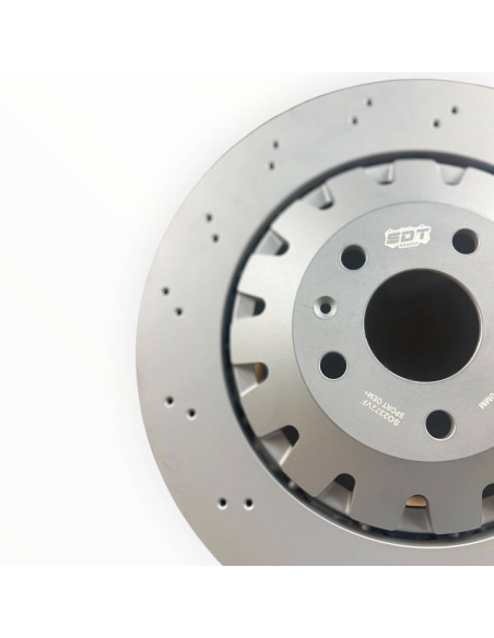SDT OEM+ Sport Front Brake Discs 2P Series (Drilled) Ø370 Audi RS3 Sportback 8VA 8VF 2.5 Quattro