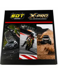 Kit trasero de latiguillos metálicos SDT X-PRO para Yamaha YXZ 1000R (2 uds + 2 T)