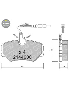 PASTILLAS DE FRENO DELANTERAS HIGH PERFORMANCE S50 CITROEN SAXO ZX PEUGEOT 306 405