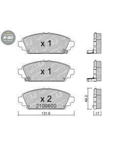 PASTILLAS DE FRENO DELANTERAS HIGH PERFORMANCE S50 HONDA ACCORDVI CIVIC VII