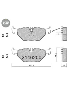 REAR HIGH PERFORMANCE BRAKEPADS S50BMW SERIE 3 E46 Z4 E85 MG ZT ROVER 75 SAAB 9-5 YS3E