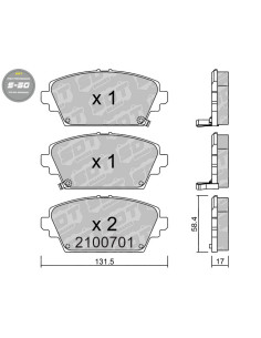 PASTILLAS DE FRENO DELANTERAS HIGH PERFORMANCE S50 HONDA ACCORD VI MG ZR