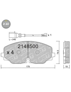Pastillas de freno delanteras High Performance S50 para Skoda Kodiaq PS7 Volkswagen Tayron R41