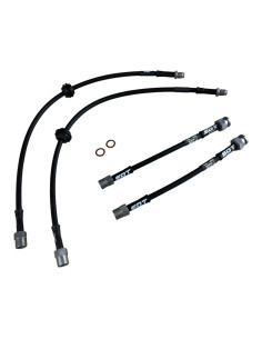 Juego de 4 latiguillos metálicos SDT OEM+ para Citroen C2 1.6i 16V VTS