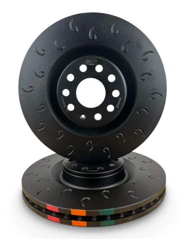 Disco de freno delantero Cut-Moon Ø345 A3 S3 8P Seat Leon Cupra 1P Skoda Octavia RS 1Z VW Golf V R32 Golf VI R Scirocco R