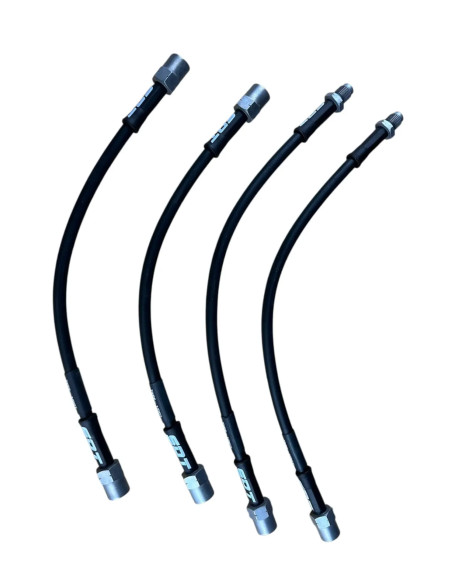 Juego de 4 latiguillos metálicos SDT OEM+ para Renault 5 GT Turbo