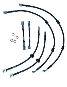 Juego de 6 latiguillos metálicos SDT OEM+ para Renault Megane IV RS 1.8 RS 280 Cup / 300 Trophy automático