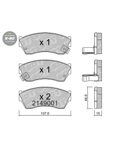 PASTILLAS DE FRENO DELANTERAS HIGH PERFORMANCE S50 GEO METRO SUBARU JUSTY MK2 SUZUKI ALTO SWIFT TATA INDICA INDIGO
