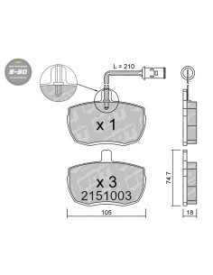 PASTILLAS DE FRENO TRASERAS HIGH PERFORMANCE S50 LAND ROVER RANGE ROVER LDV SHERPA LEYLAND SHERPA ROVER SD1