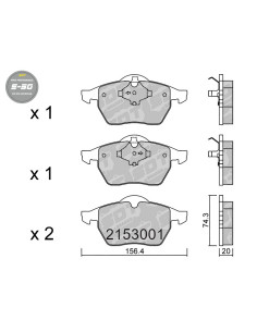 PASTILLAS DE FRENO DELANTERAS HIGH PERFORMANCE S50 AUDI A4 8D VW PASSAT B5