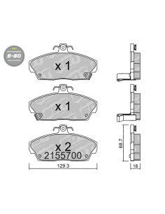 PASTILLAS DE FRENO DELANTERAS HIGH PERFORMANCE S50 HONDA CIVIC MA MB MC EP EU MG ZR ZS ROVER 25 45 STREETWISE