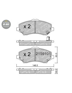 PASTILLAS DE FRENO DELANTERAS HIGH PERFORMANCE S50 CHRYSLER GRAND VOYAGER DODGE JOURNEY FIAT FREEMONT VW ROUTAN