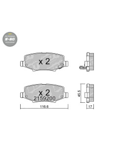 PASTILLAS DE FRENO TRASERAS HIGH PERFORMANCE S50 DODGE NITRO JEEP CHEROKEE KK WRANGLER III